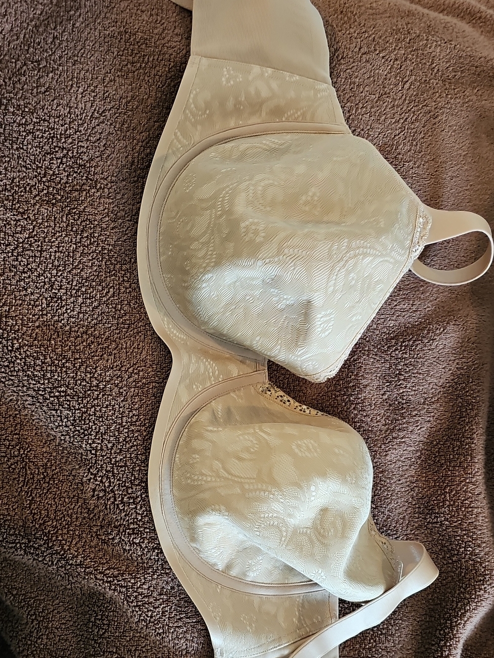 Soma Cream Jacquard Full Coverage Bra